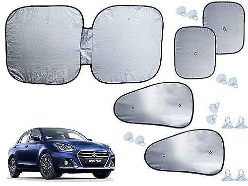 Buy Auto Pearl Pcs Polyester Black Silver Window Front Sun