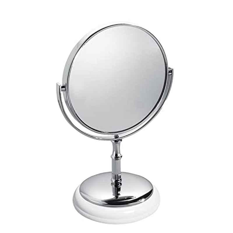 iDesign York Stainless Steel Silver Vanity Mirror, 160939