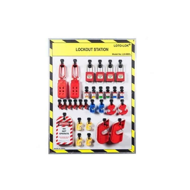 Loto-Lok 35 Pcs 450x600mm Aluminium Alloy Shadow Board Set, LS-SBEL-CS