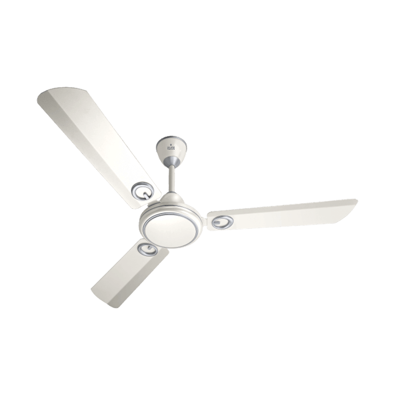 Polycab Brio 75W 400rpm Pearl White Ceiling Fan, Sweep: 1200 mm