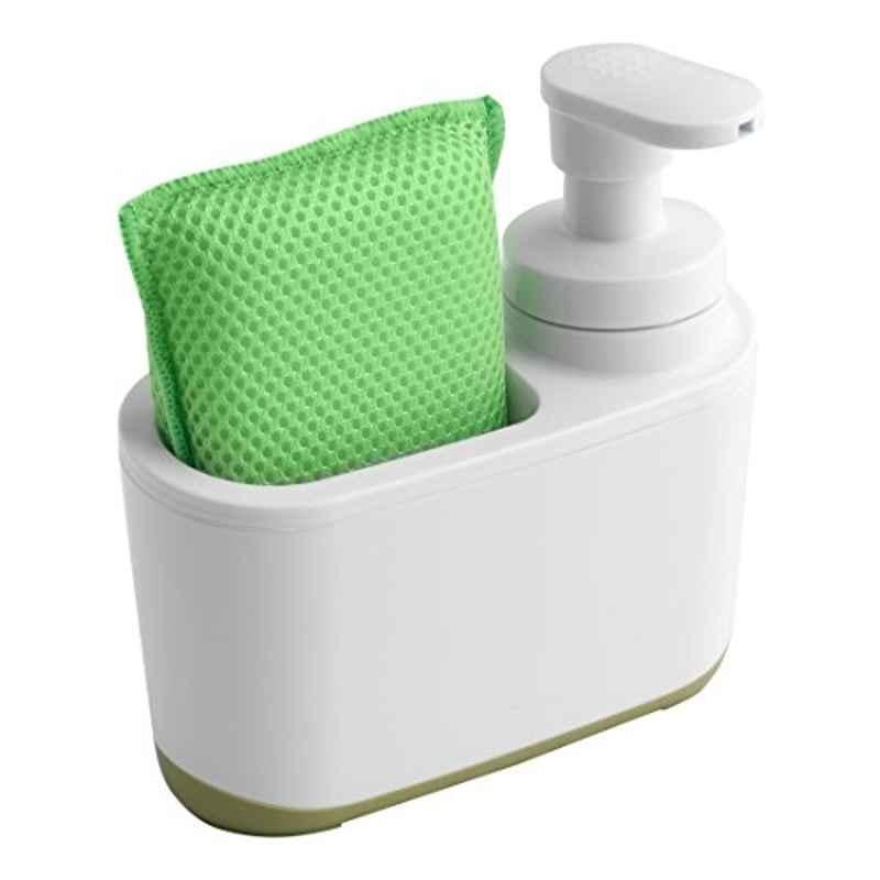 Addis 400ml Plastic White & Green Soap Dispenser, 517217