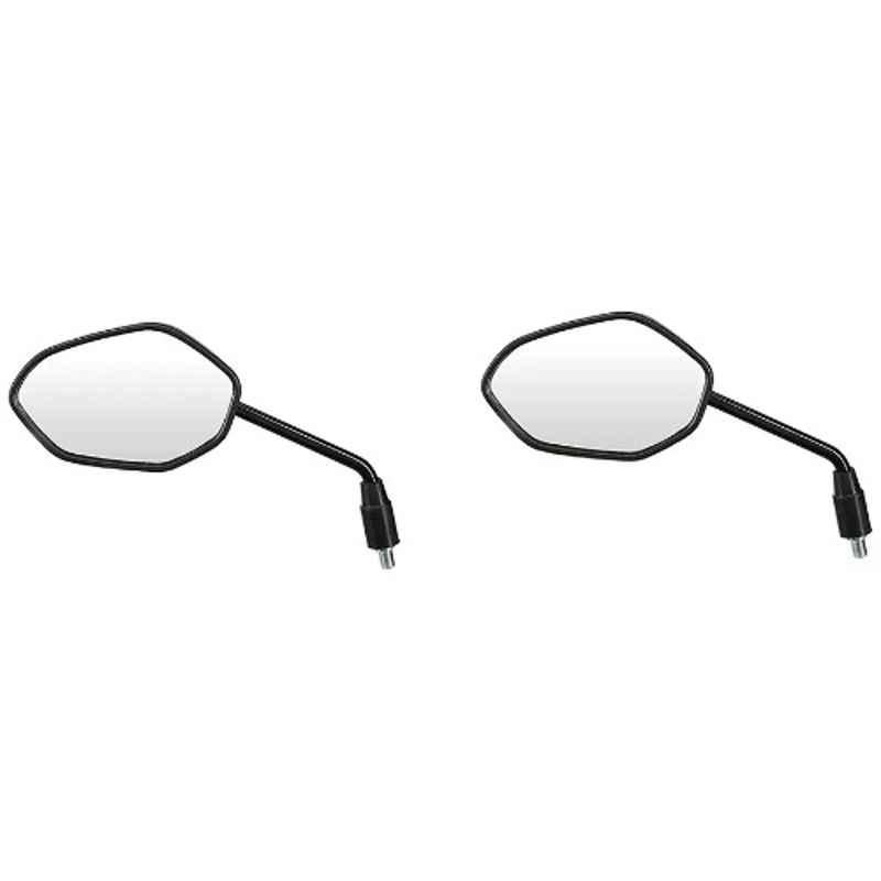 Uno Minda Rv-4004Ld Shatterproof Rear View Mirror For Honda Shine, Dream Yuga (Pack of 2)