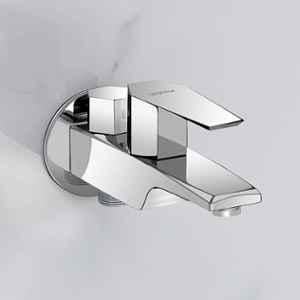 Plantex Pure Brass 2-in-1 Tap for Washing Machine with Water Saving Aerator/2-Way Bib Cock for Bathroom with Wall Flange & Teflon Tape (Celesiya-1245)