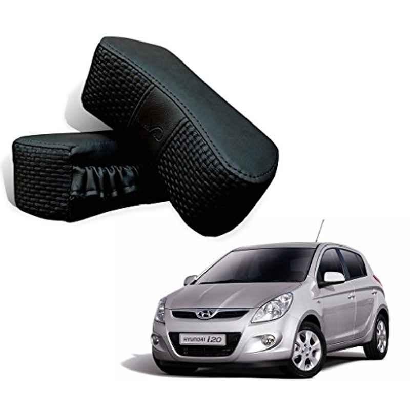 Kozdiko 2 Pcs Memory Foam Black Car Vastra Neck Rest Cushion Set for All Cars, koz_5303