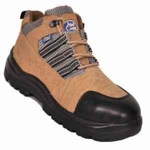 Allen Cooper AC 9005 Antistatic Steel Toe Brown Work Safety Shoes, Size: 9