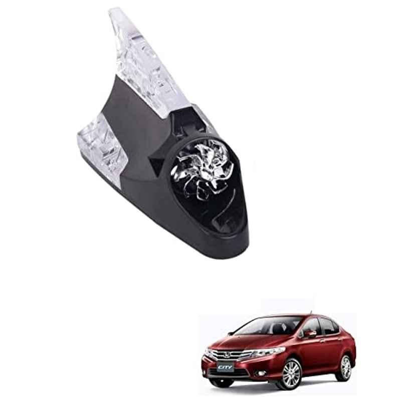 Kozdiko Black Auto Wind Power LED Light Shark Fin Car Antenna for Honda City Ivtec (2010-2014)