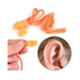 NAT Silicone Rubber Orange Washable & Reusable Corded Earplug, SP777 (Pack of 75)