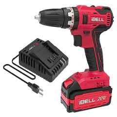 iBELL One Power 20V 38Nm Brushless Cordless Impact Drill with 4Ah Battery & Charger, BD20-38