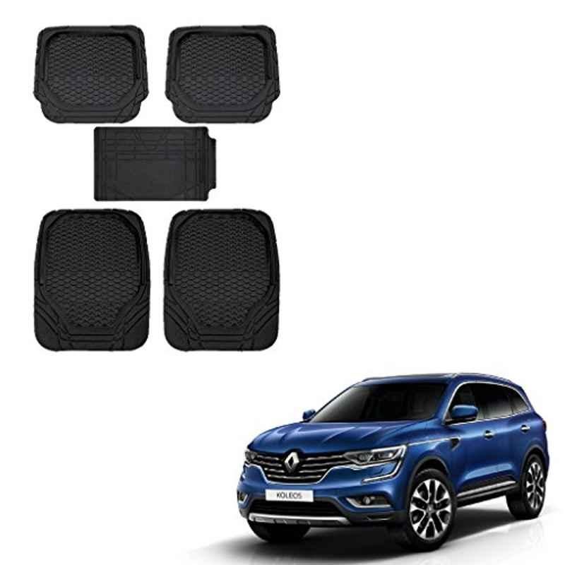 Kozdiko 8855TW 5 Pcs Rubber Black Rubber Car Mat Set for Renault Koleos