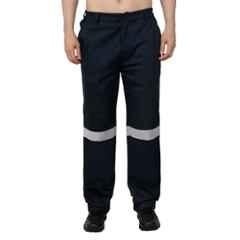 Club Twenty One Workwear Rigmate Cotton Navy Blue Safety Trouser, 2015, Size: L