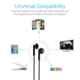 Portronics Conch Alpha POR 839 Black In-Ear Wired Earphone (Pack of 5)