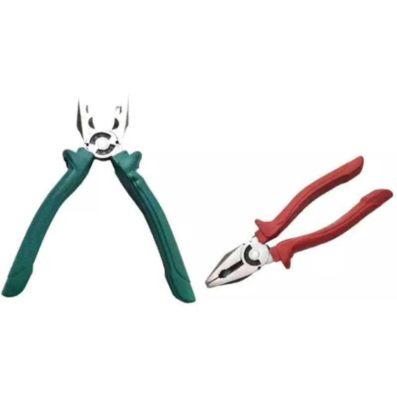 Sky Blue 2 Pcs 7.8 inch Lineman Plier Combo, SBE_PLIER_COMBO_MOD_01228