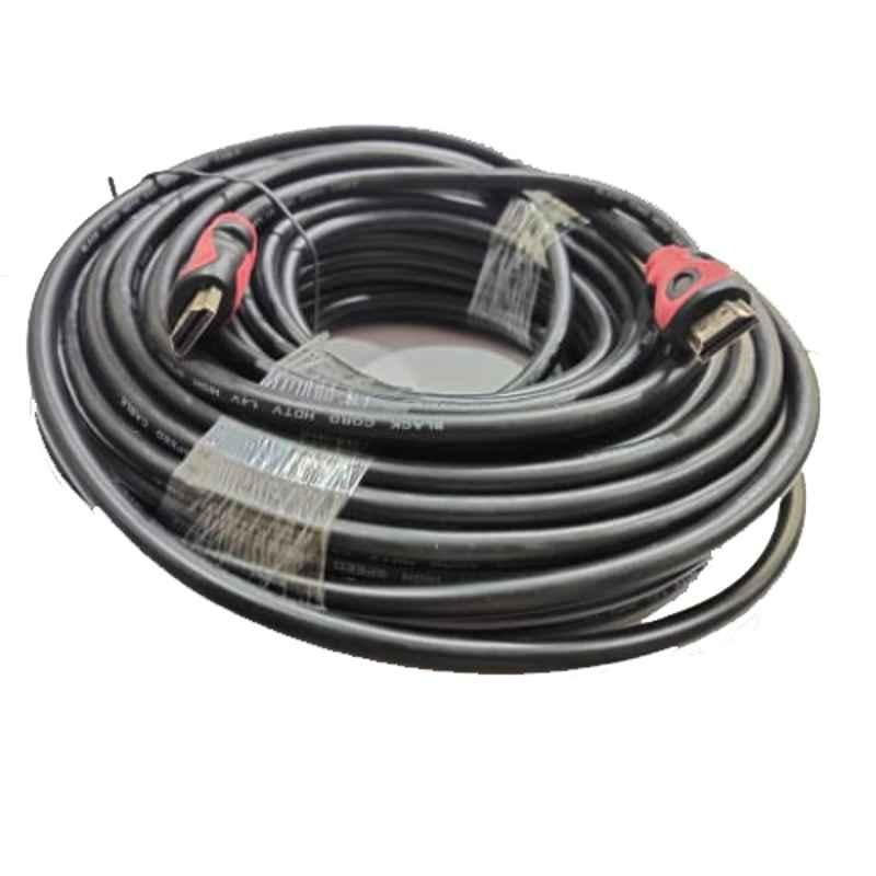 Black Cord 25m Black HDMI Cable