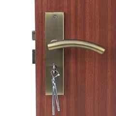 Handle Waala MG1105 8 inch 60mm Stainless Steel Antique Brass Finish Mortise Door Lock Set with Brass Lock Body