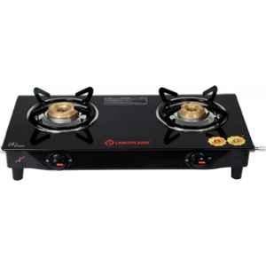 LIGHTFLAME Smart 2 Burner Black Automatic Ignition Gas Stove