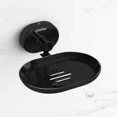 Plantex Stainless Steel Wall Mounted Soap Holder for Bathroom/Soap Holder for Kitchen/Soap Stand for Bathroom/Bathroom Accessories PVD Black Finish Onix