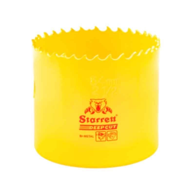 Starrett Deep Cut 64mm Yellow Bi Metal Hole Saw, DCH0212-G