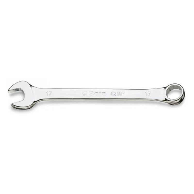 Beta 42MP 27x27mm Bright Chrome Plated Open & Offset Ring Ends Combination Wrench, 000420627