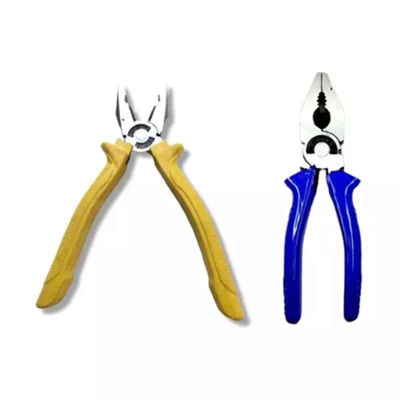 Sky Blue 2 Pcs 7.8 inch Lineman Plier Combo, SBE_PLIER_COMBO_MOD_01654