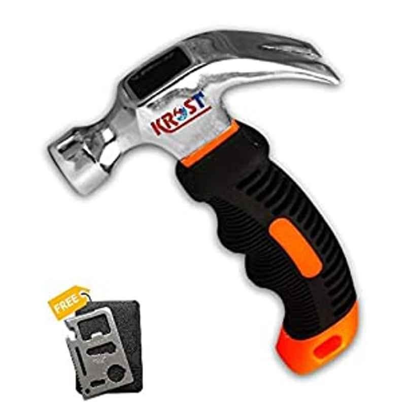Krost Imported Quality Mini Claw Hammer | Emergency Car Window Breaker | Stubby Short Handle Hammer.