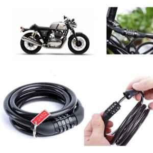 Auto Pearl PVC & Plastic Black Combination Cable Lock for Continental GT