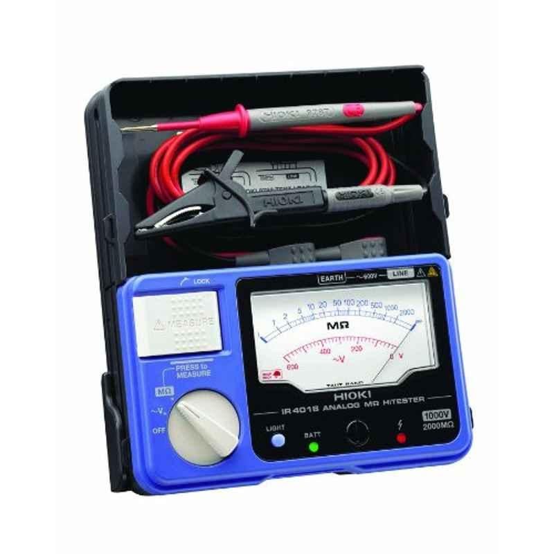 Hioki 1000V Megger Analog Insulation Tester, IR4018-20