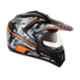 Vega Offroad DV Camo ABS Dull Black & Orange Full Face Helmet, VHOSVDC, Size: M