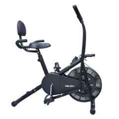 Reach AB 110 BH Alloy Steel Black Upright Air Bike Exercise Fitness Cycle with Back Support & Seat Handle