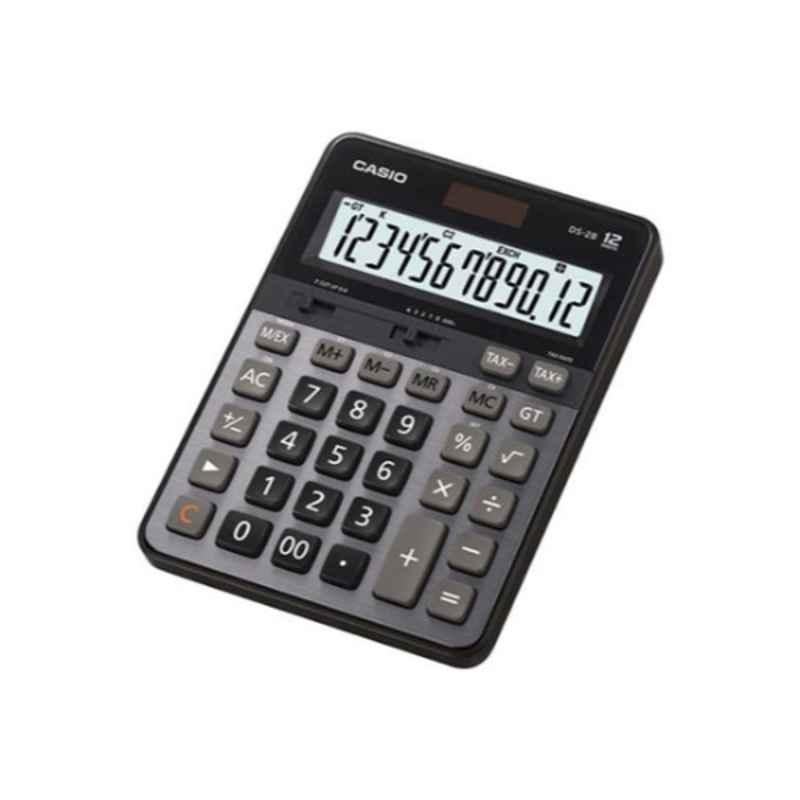 Casio DS-2B-W-DH 189.5x140x40mm Plastic Grey & Black & White Heavy Duty Calculator