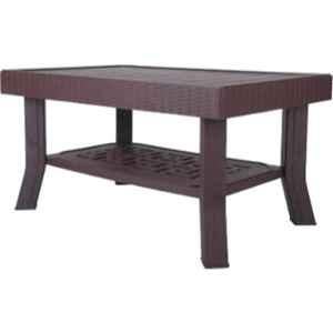 Supreme Vegas Globus Brown Plastic & Polypropylene Rectangle Outdoor Table