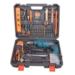 Aimex DT-200 115 Pcs 650W MS & Plastic Multicolour Professional Tool Kit with Drill Machine