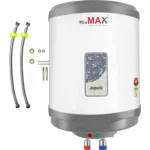 MinMAX Flip 2000W 25 Litre 8 bar 5 Star Stainless Steel & ABS Grey Storage Geyser