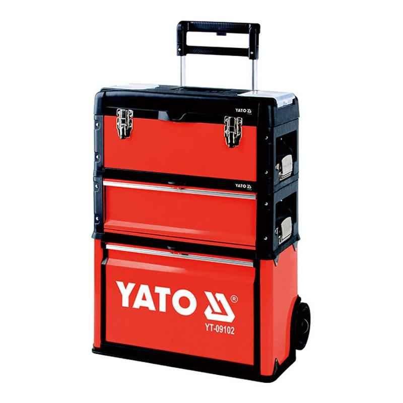 Yato 520X320X720mm Tools Trolley Box with Wheel, YT-09101