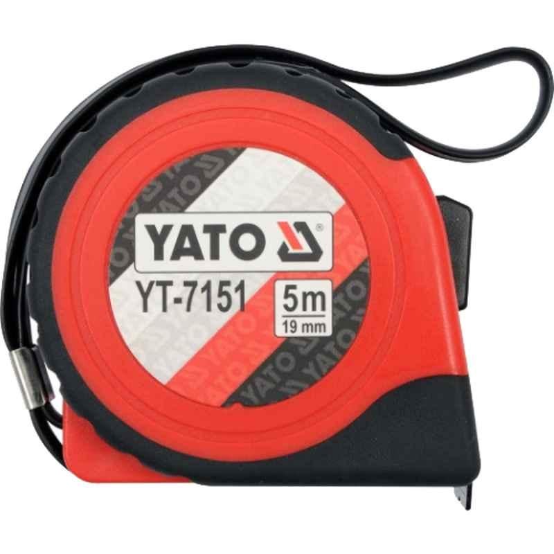 Yato 19mm 5m White Steel One Sided Printed Measuring Tape, YT-7151