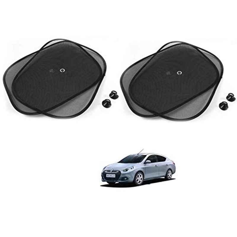 Kozdiko 4 Pcs Black Chipokoo Car Window Sunshade Curtain Set for Renault Scala, koz_82863