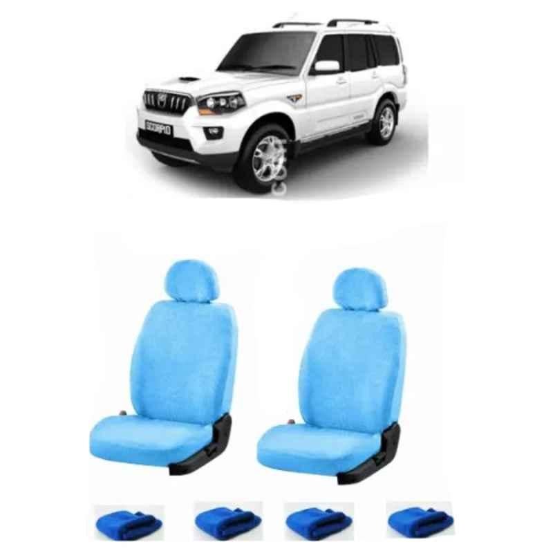 Oscar Sky Blue Aut-Sn-4359 Towel 1 Pcs\\Set Mahindra Scorpio Car Seat Cover