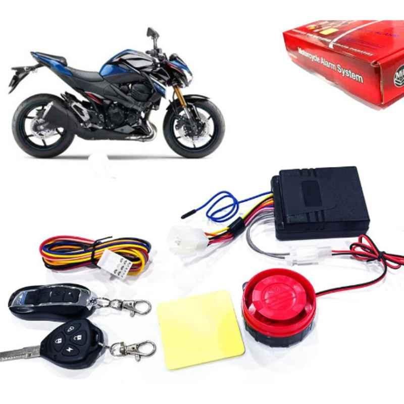 Auto Pearl 12V Black Two-Way Anti Theft Motorcycle Alarm Kit with 2 Pcs Remote for Z800