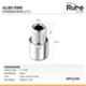 Ruhe 2 Pcs 1.5 inch Full Brass Chrome Extension Nipple Set for Pipe Fittings, 17-1202