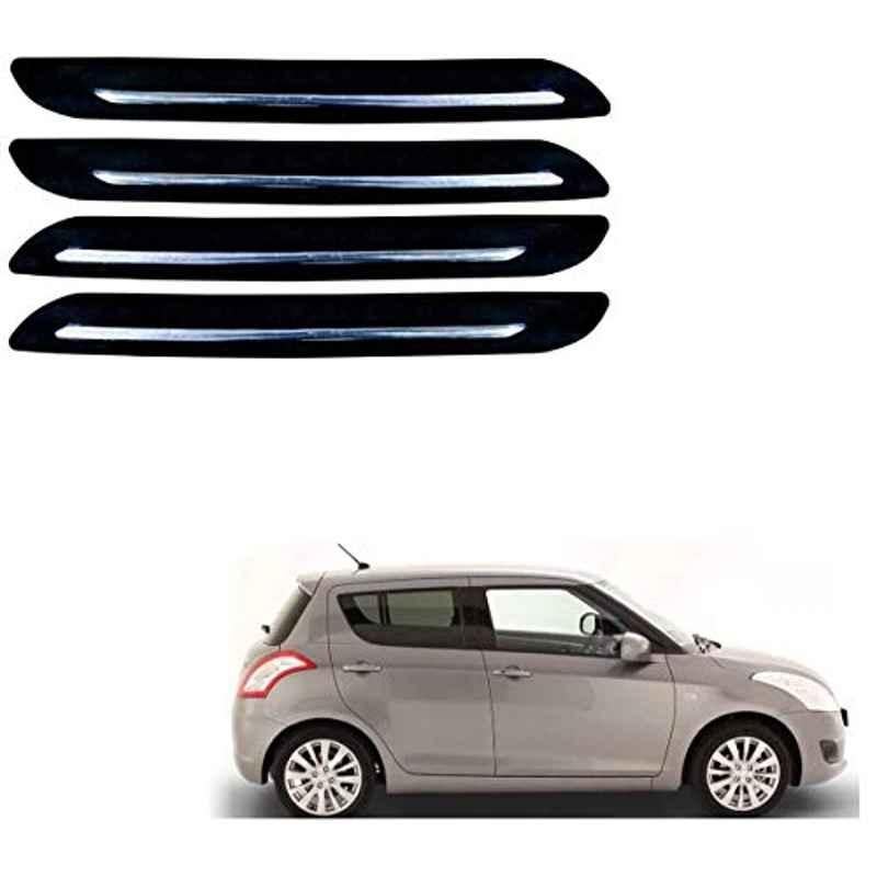 Kozdiko 4 Pcs Single Chrome Bumper Protector Set for Maruti Suzuki Swift
