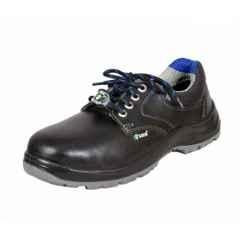Zain Safety S1-SRA ZM-16 Micro-Fibre S2 Steel Toe Black Safety Shoes, Size: 5