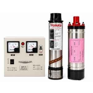 Balaji Prakash 1.5HP 10 Stage Single Phase Pure Copper Water Filled Submersible Pump with Control Panel