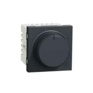 Schneider Electric Unica Pure 5 Steps 360 deg 2 Module Volcanic Grey Fan Regulator, UNS5STFAN2M_GY