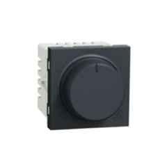 Schneider Electric Unica Pure 5 Steps 360 deg 2 Module Volcanic Grey Fan Regulator, UNS5STFAN2M_GY