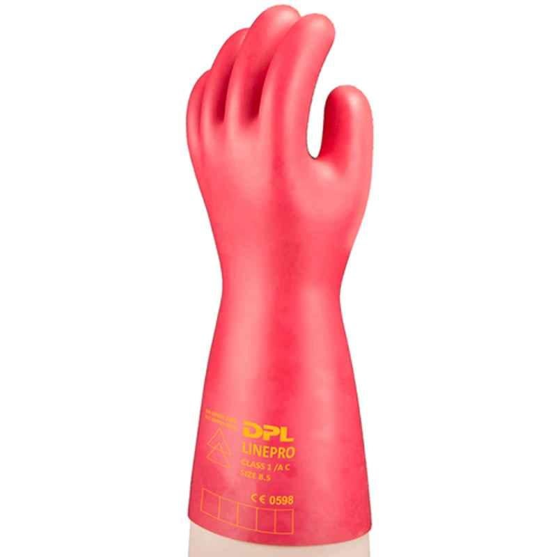 DPL LINEPRO GLV-RDSC-CL1 Red Straight Cuff Cut Electrical Insulated Lineman Glove, Size: 10