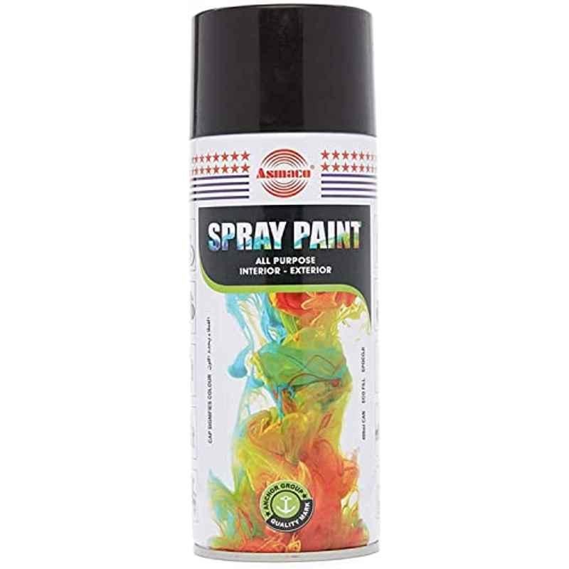 Asmaco Black Spray Paint (Pack of 12)