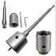 Krost 150mm Concrete Wall Drill Bit Hole Saw Cutter And 400mm Connecting Rod With Wrench For Brick Cement Stone, Grey