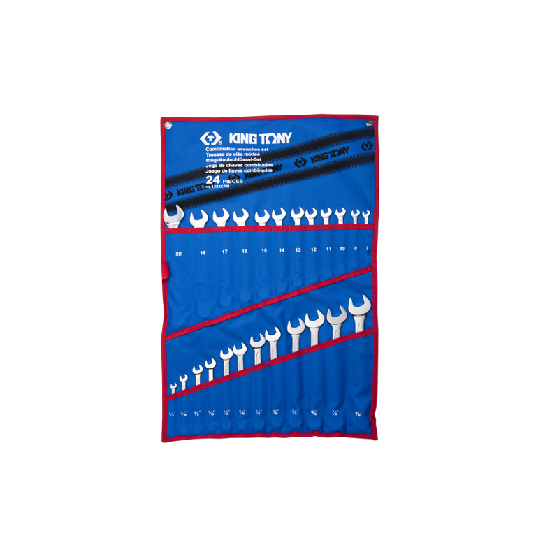 King Tony 24 PCS Combination Wrench Set, 1224CRN