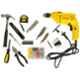 Stanley 120 Pcs 550W 10mm Single Speed Hammer Drill Machine & Hand Tools Kit, DH550KP-IN