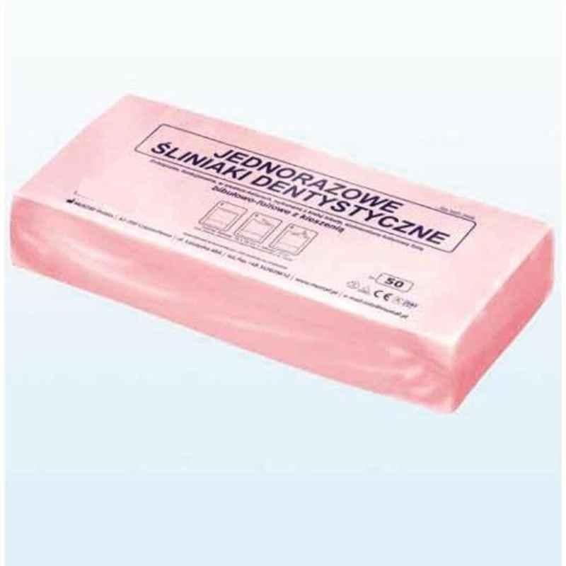 KosmoCare Disposable Pink Bibs, IXMDB1P (Pack of 50)