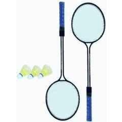 STYRKR 2 Pcs Multicolour Badminton Racquet Set of 2 Pcs with 3 Pcs Nylon Shuttlecocks